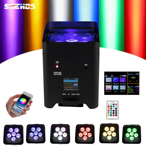 Shehds 6x18w led rgbwa akku - shehds,