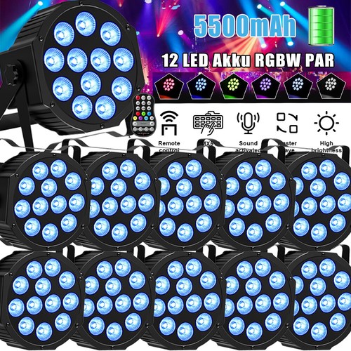 10x 5500mah rgbw led akku - rgbw,