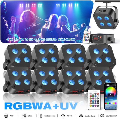 108w rgbwa akku - uv, par