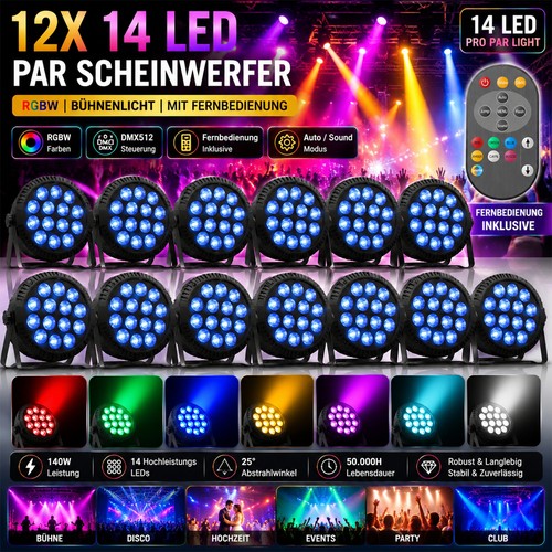 12x 140w led par strahler - 12x,