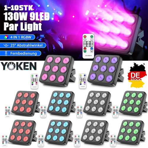 10x led par - 9, licht